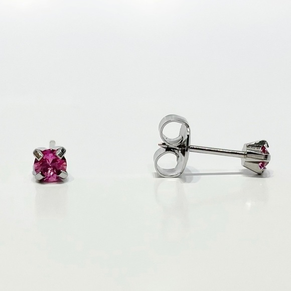Studex Hypoallergenic Ear Piercing Earring Stainless Steel 3mm Oct Rose - Picture 1 of 5